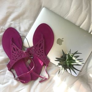 NWT pink sandals